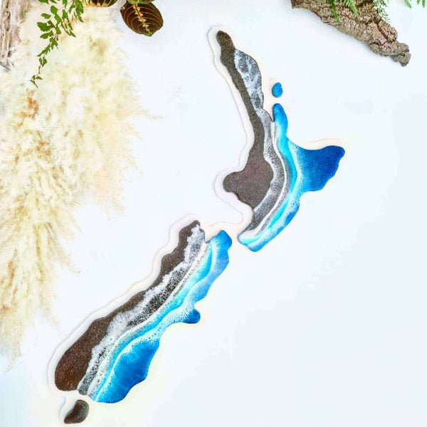 Beautiful Resin New Zealand Ocean Art
