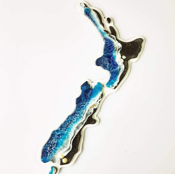 Beautiful Resin New Zealand Ocean Art