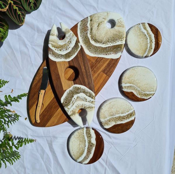 Handcrafted Single Round Coasters